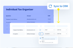 Eliminate manual client data entry