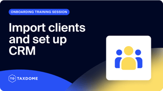 Import clients and set up CRM