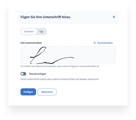 Einhaltung des E-Sign Act und der UETA