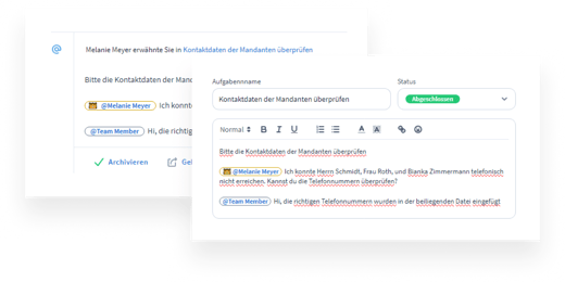Reagieren Sie direkt aus der Benachrichtigung