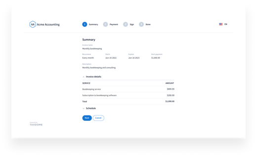 Automated billing