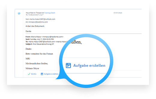 Benachrichtigungen in ausführbare Aufgaben umwandeln