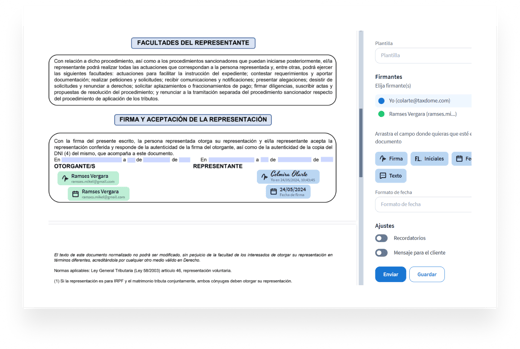 Múltiples firmantes