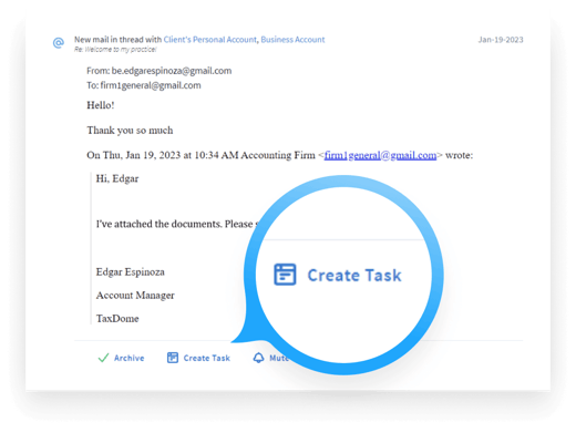 Transformer les notifications en tâches réalisables