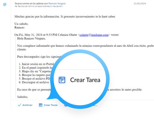 Convierte las notificaciones en tareas prácticas