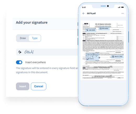 Onderteken vanaf elk apparaat