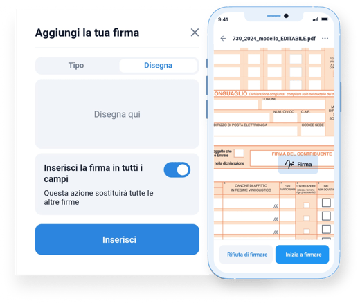 Firmare da qualsiasi dispositivo