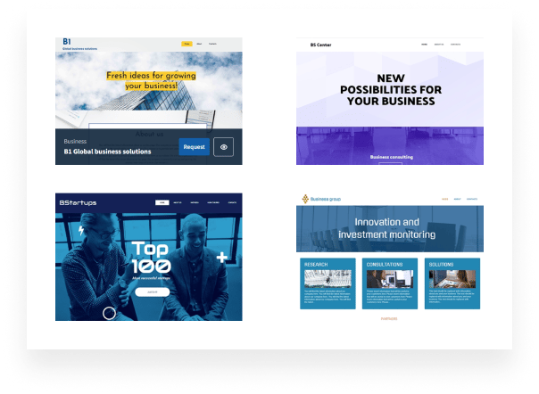 Criador de websites e modelos