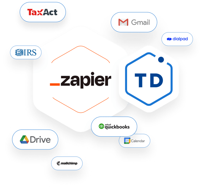 Forbind TaxDome til mere end 2.000+ apps via Zapier